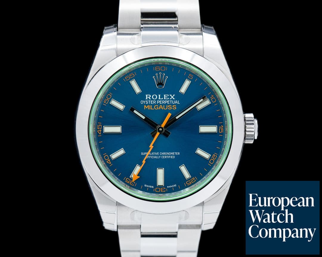 Image of Rolex Milgauss 116400GV Green Crystal Edition