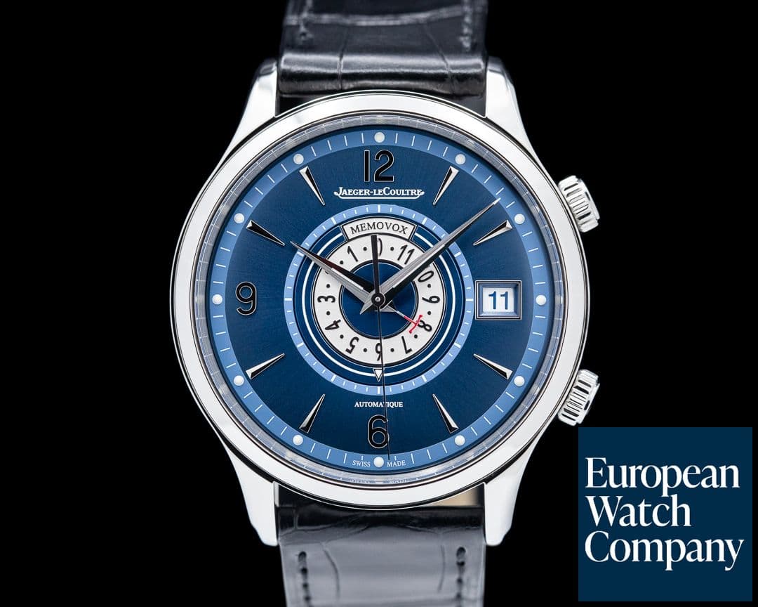 Image of Jaeger LeCoultre Master Control Memovox Timer Alarm SS Blue Dial LIMITED 