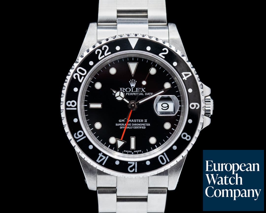Image of Rolex GMT Master II SS Black Bezel Complete & Serviced