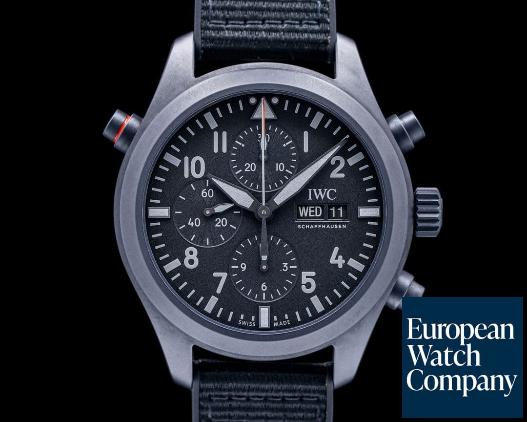 Image of IWC Pilot Double Chronograph Top Gun Ceratanium