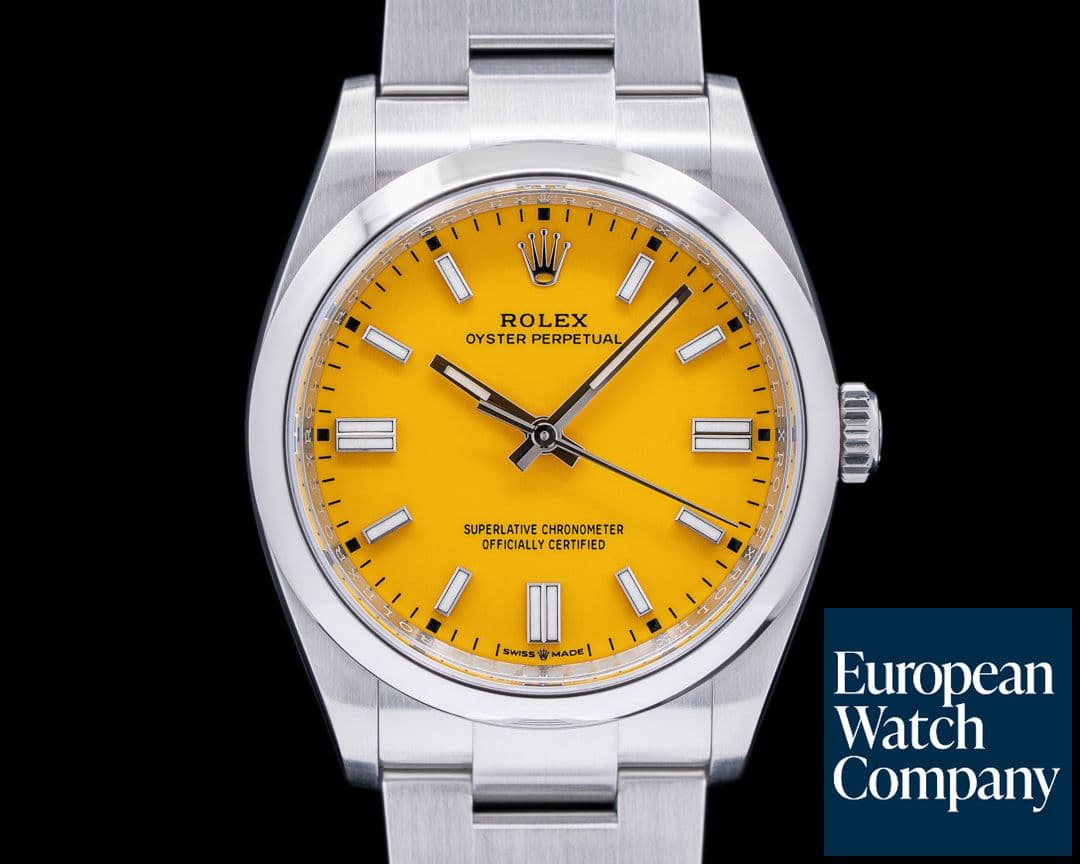 Image of Rolex Oyster Perpetual 126000 36mm SS / Yellow Dial 