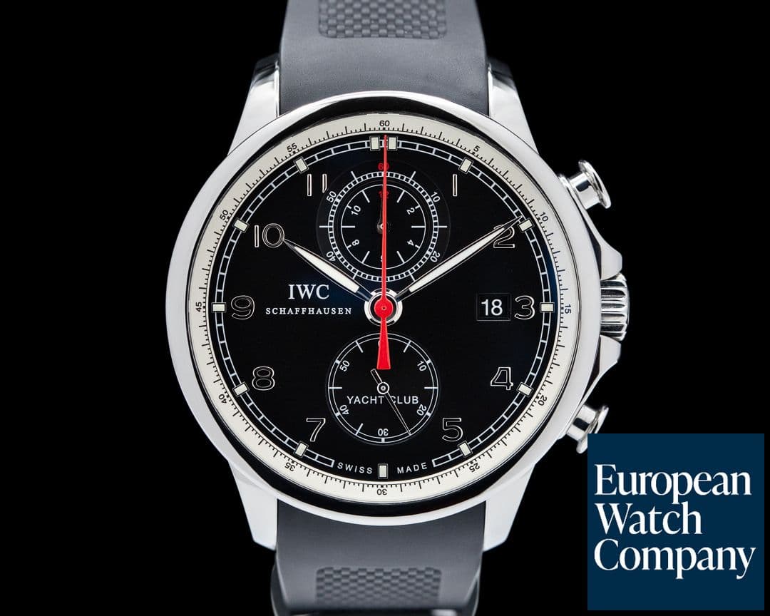 Image of IWC IWC Portuguese Yacht Club Flyback SS Black Dial