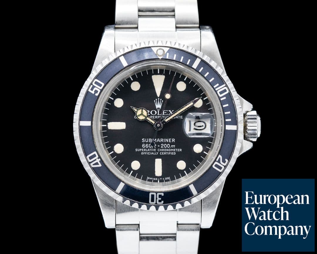 Image of Rolex Submariner 1680 SS Matte Dial Circa 1979 