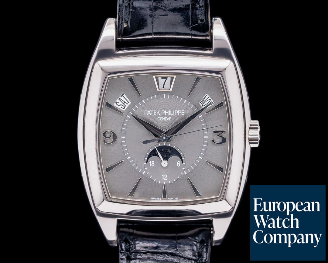 Image of Patek Philippe Gondolo Calendario 5135G 18K White Gold Grey Dial 