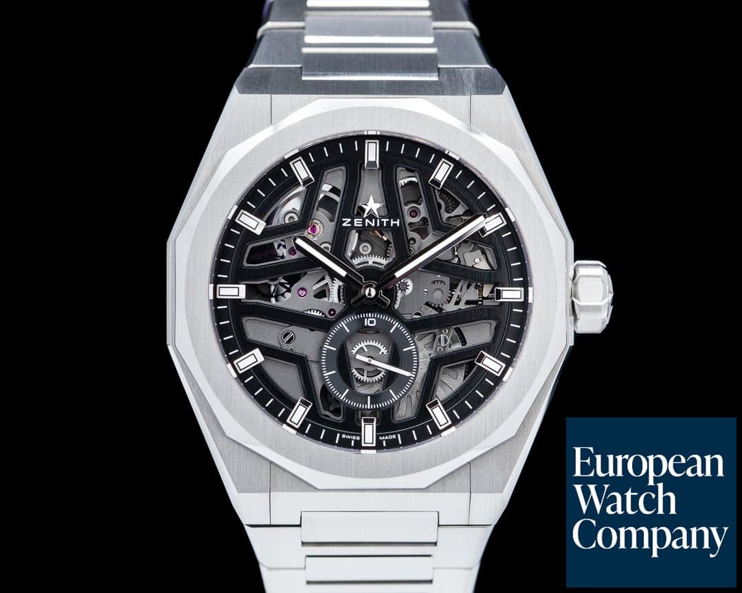 Image of Zenith Defy Skyline Skeleton Black SS NEW MODEL 2023 