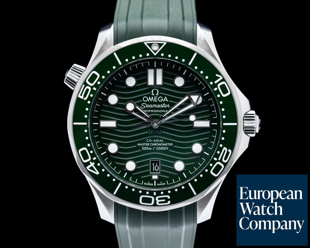 Image of Omega Seamaster Green dial Diver 300M Co-Axial Master Chronometer Ceramic 2023