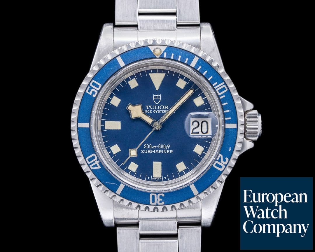 Image of Tudor Submariner "Snowflake" BLUE Matte Dial SHARP c. 1981