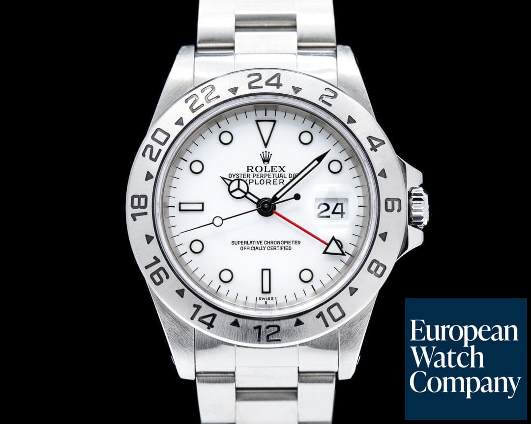 Image of Rolex Explorer II SS White Dial 16570 "Swiss Only"