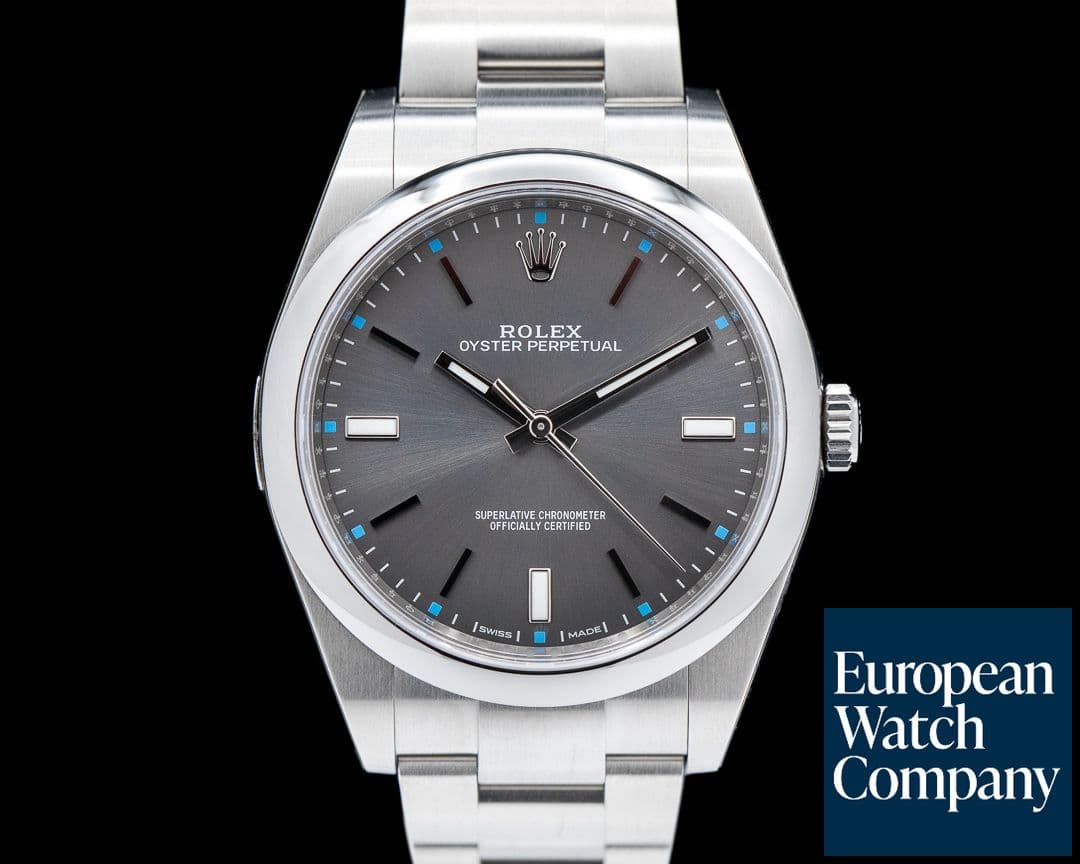 Image of Rolex Oyster Perpetual 114300 SS Dark Rhodium Dial 