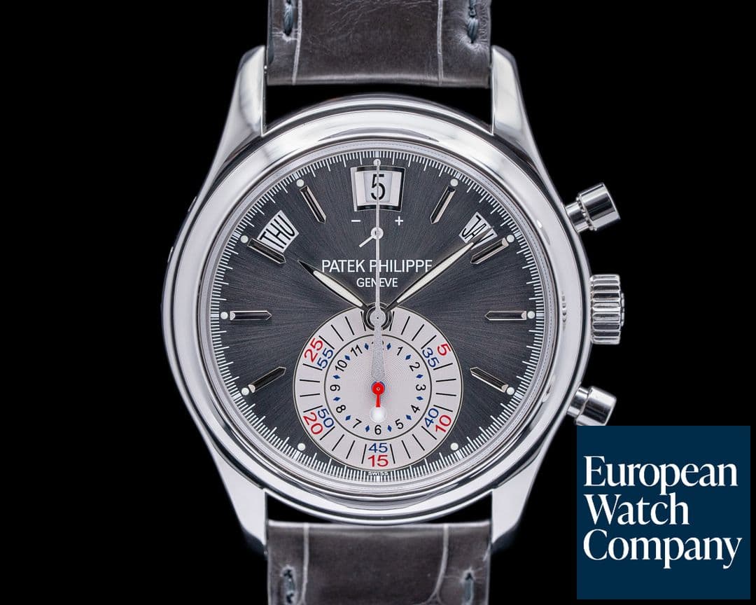 Image of Patek Philippe Annual Calendar 5960P Chronograph Platinum Grey Dial 