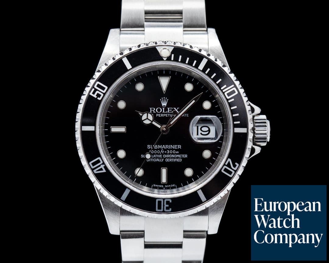 Image of Rolex Submariner 16610 Date SS Full Set Very sharp 