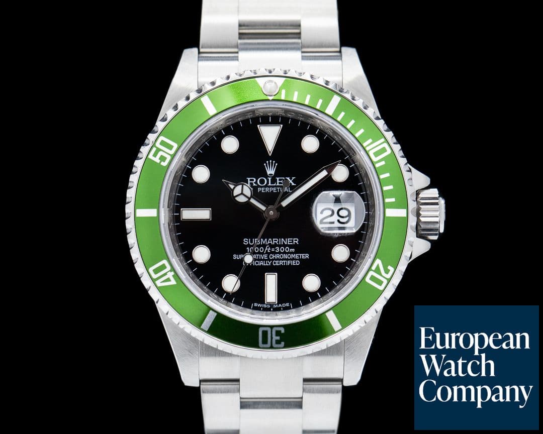 Image of Rolex Submariner 50th Anniversary SS Green Bezel FULL SET Mark 4 