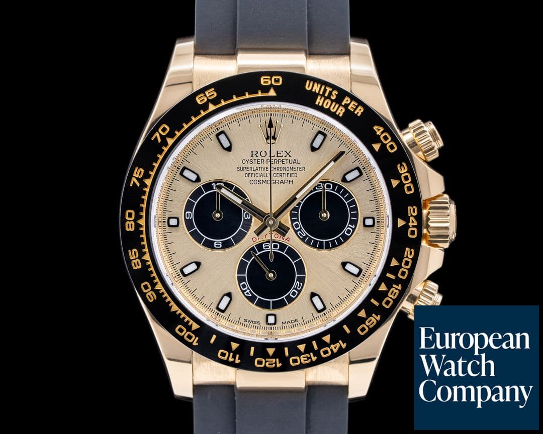 Image of Rolex Daytona 116518LN Gold Dial 18K Yellow Gold / Rubber