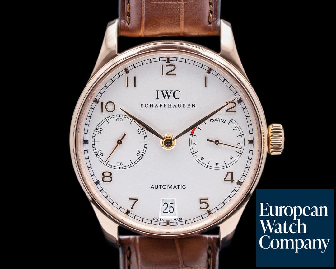 Image of IWC Portuguese 7 Day Automatic 18K Rose Gold 