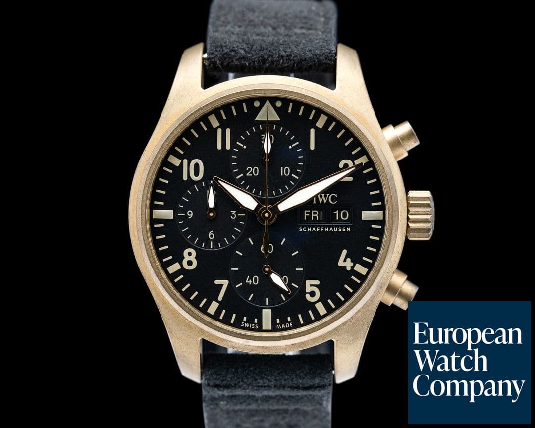 Image of IWC Pilot's Watch Chronograph Spitfire Bronze Mr. Porter LE