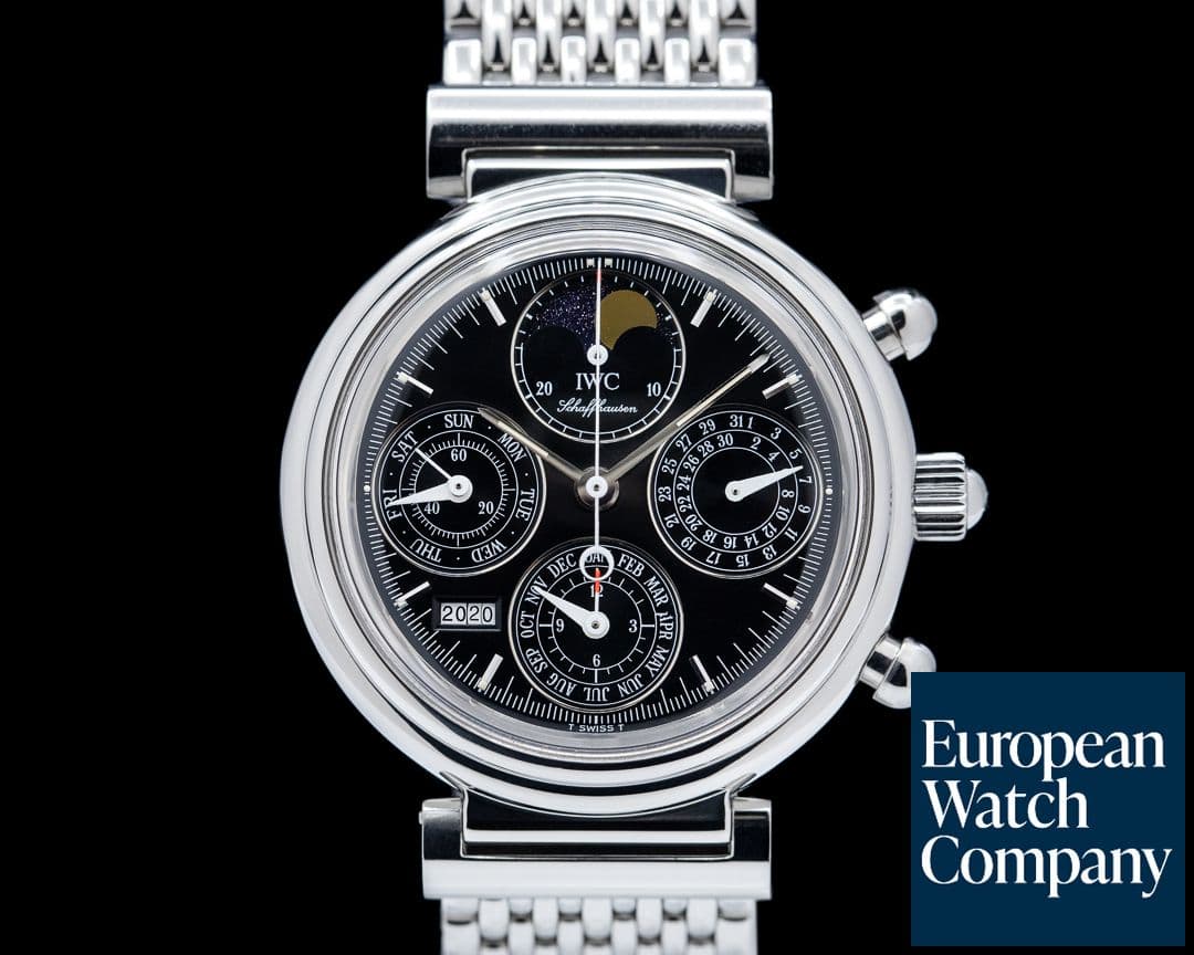 Image of IWC Da Vinci Perpetual Chronograph Black SS / SS