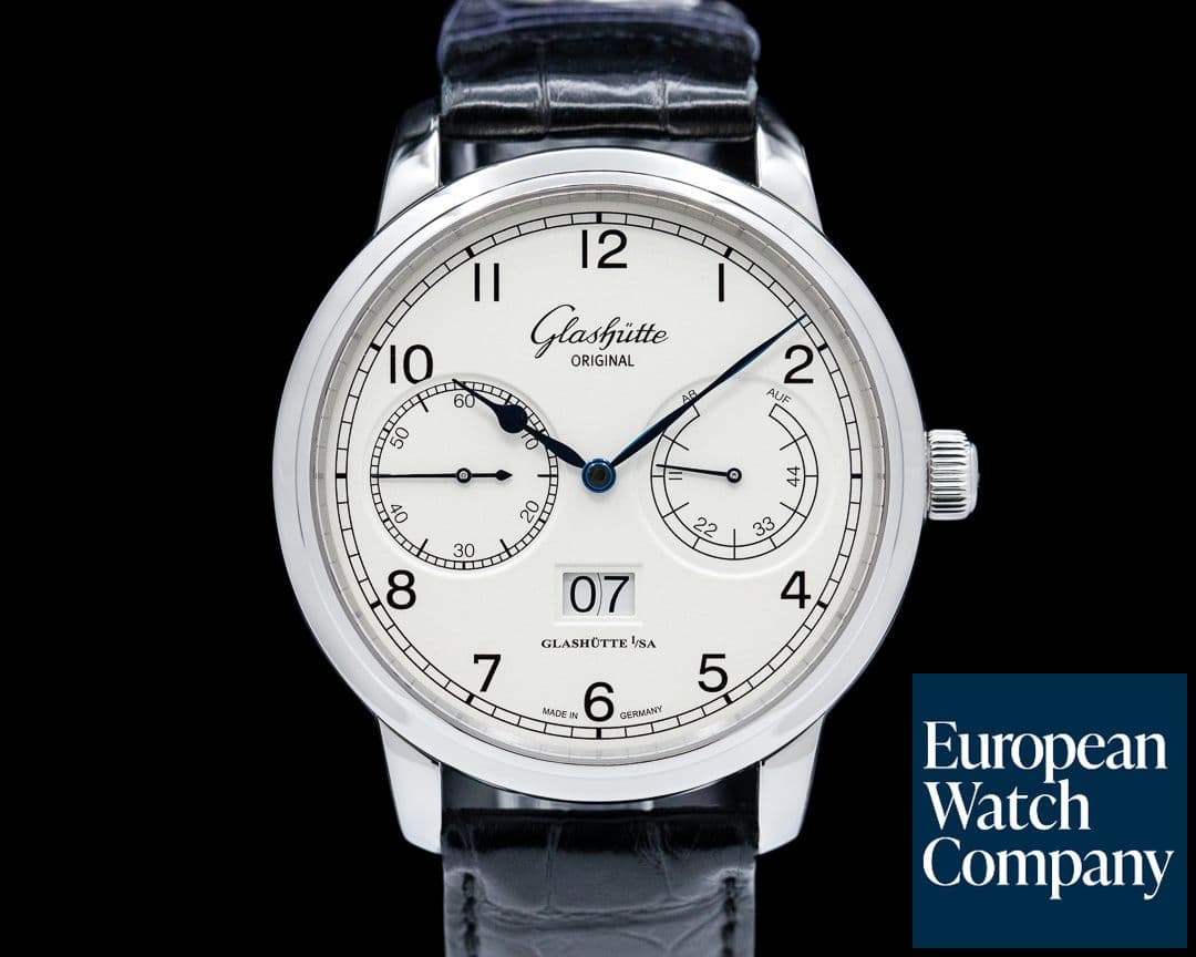 Image of Glashutte Original Senator Observer SS White Dial 