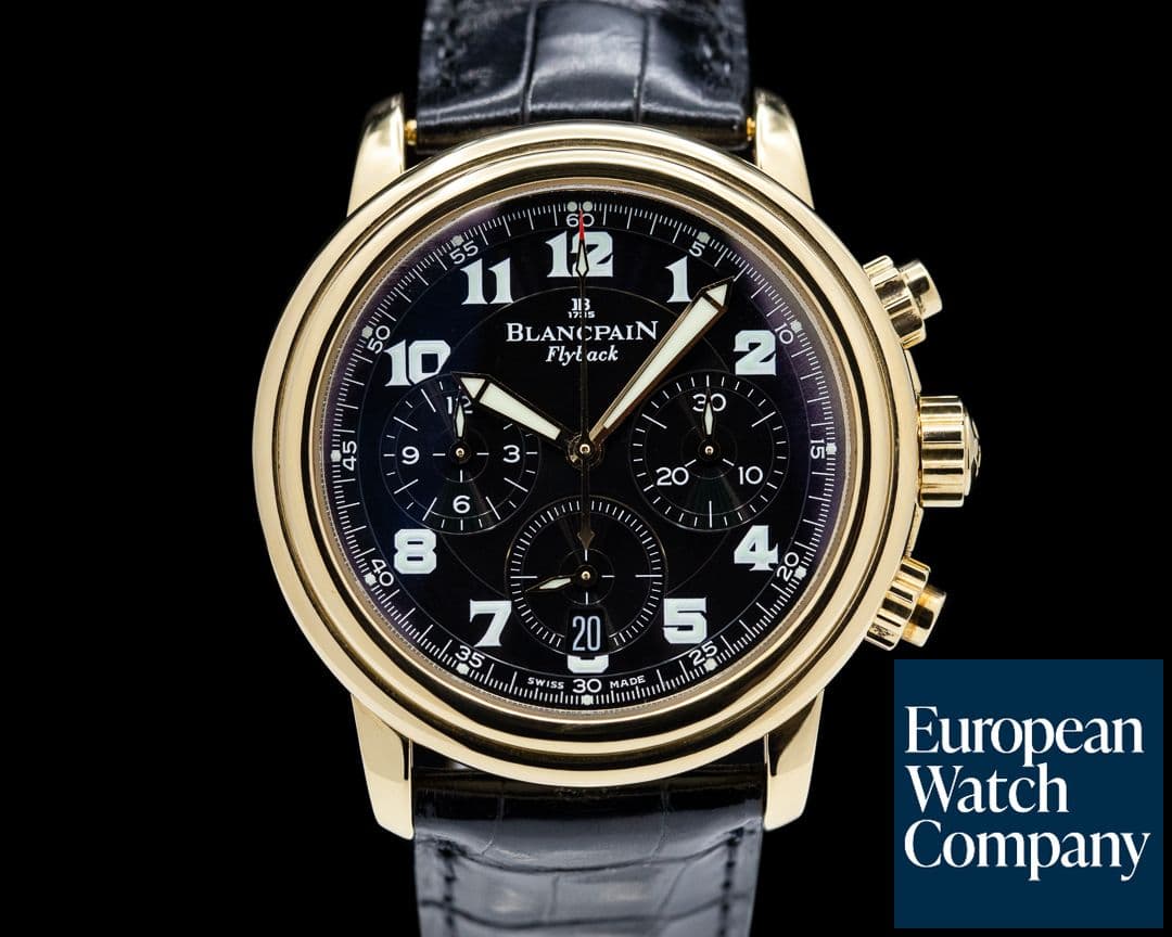 Image of Blancpain Leman Flyback Chronograph 18K Yellow Gold