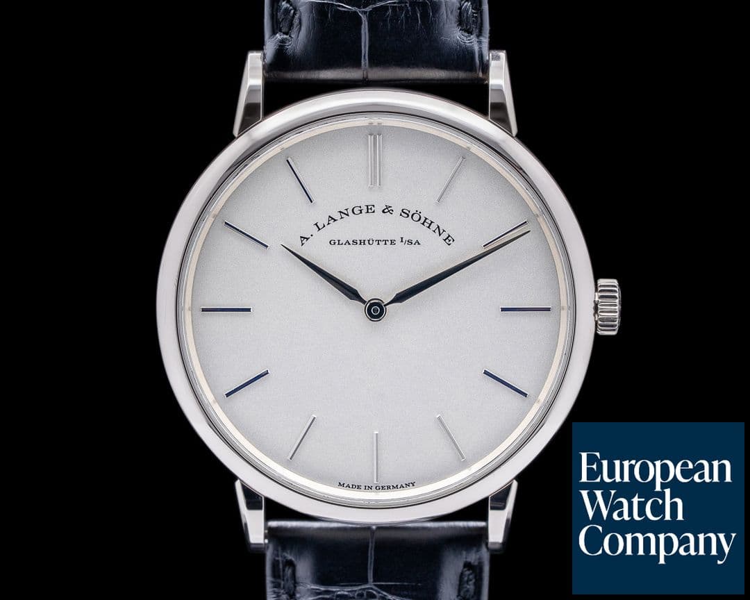 Image of A. Lange and Sohne Saxonia Thin Manual Wind 201.027 18K White Gold