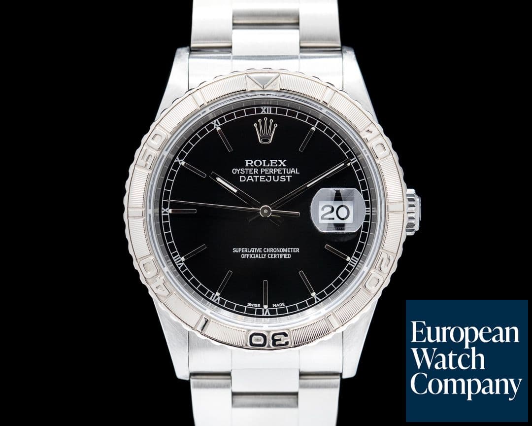 Image of Rolex Datejust Turn O Graph SS Black Stick Dial