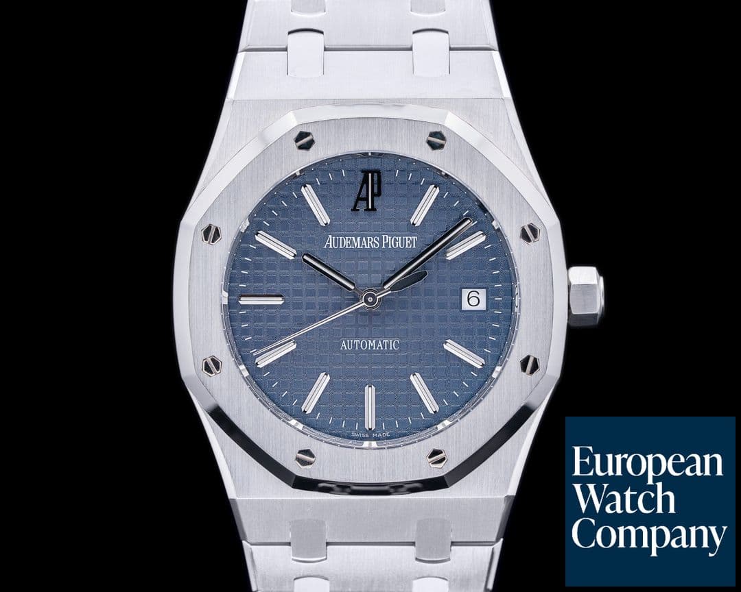Image of Audemars Piguet Royal Oak BLUE Dial 15300ST SS Full set