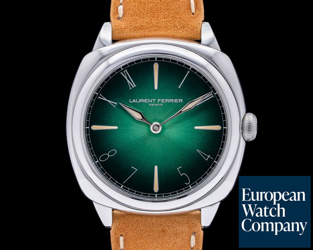 Image of Laurent Ferrier Galet Micro Rotor Square SS California Dial Green LIMITED UNWORN