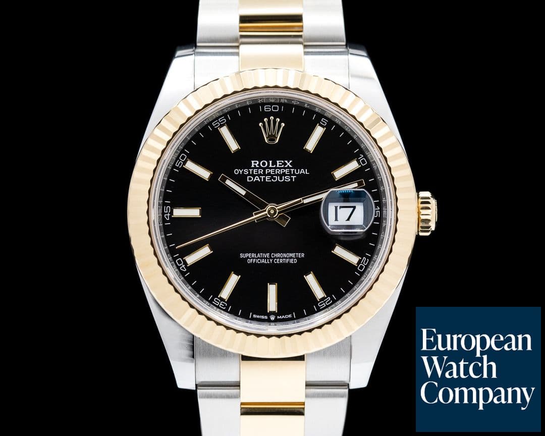 Image of Rolex Datejust 41 Black Stick Dial 18K / SS 2023