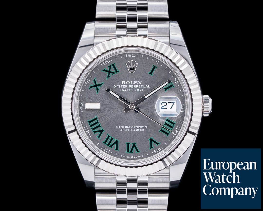 Image of Rolex Datejust 41 Rhodium Wimbledon Dial Oyster 2023