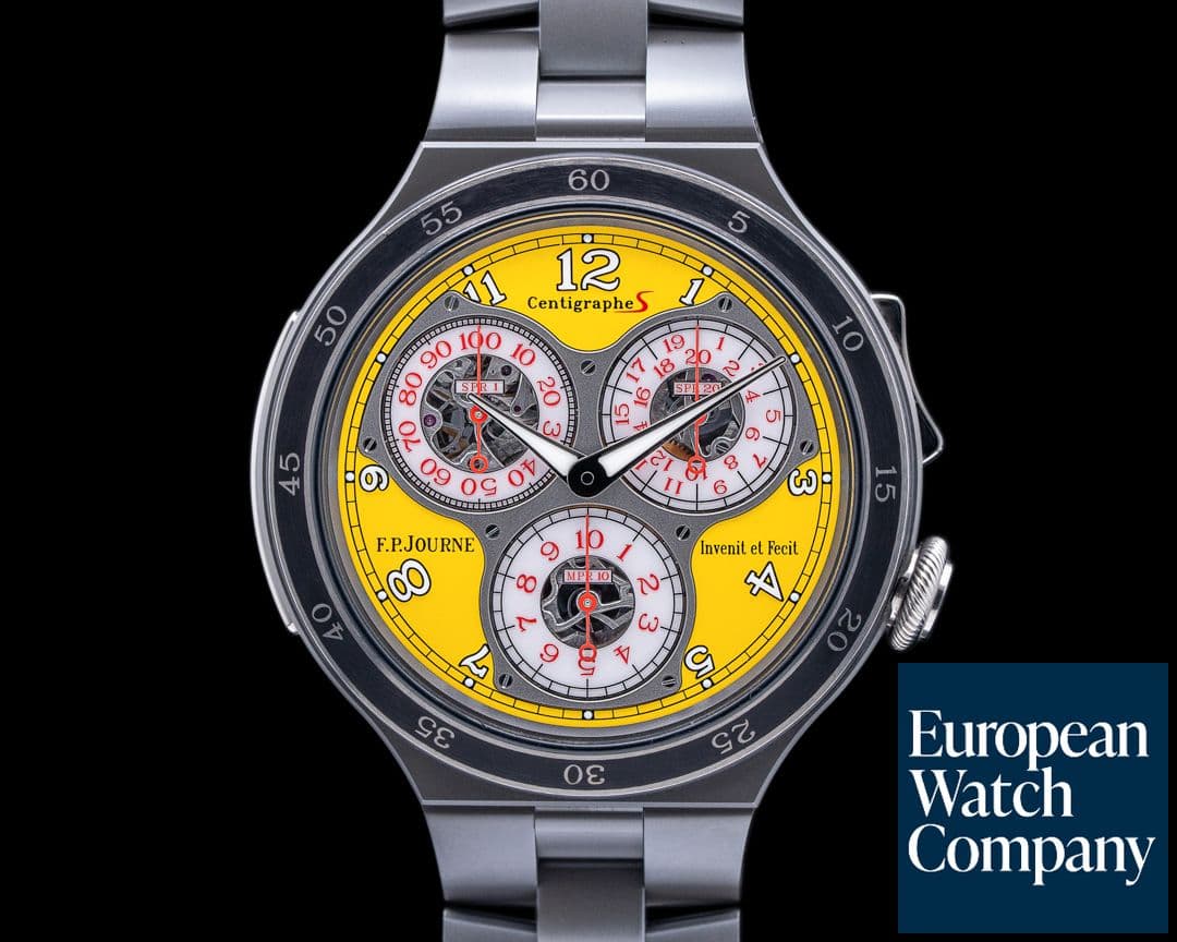Image of F. P. Journe Centigraphe CTS2 LineSport Titanium Yellow Dial 2020