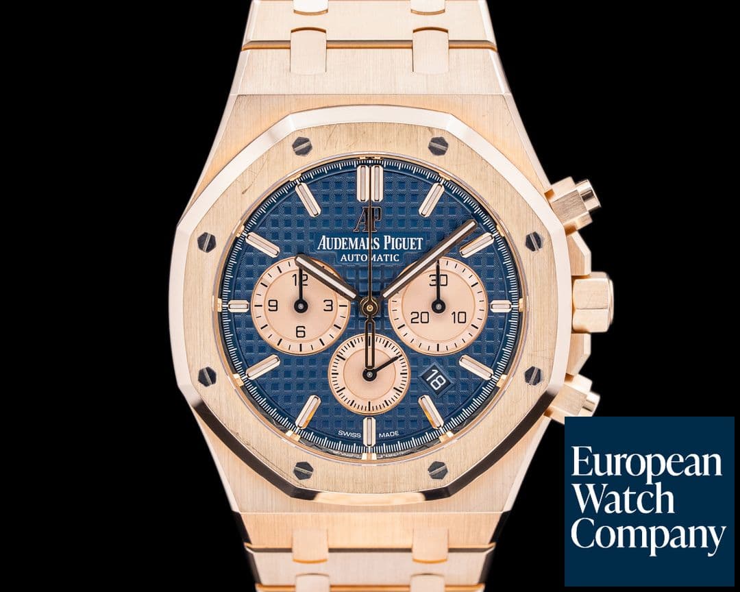Image of Audemars Piguet Royal Oak 26331OR Chronograph 26331OR Blue Dial RG 41MM 