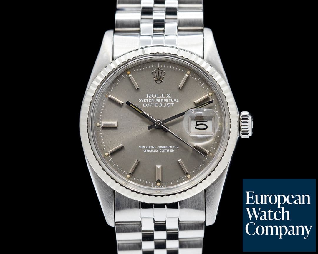 Image of Rolex Datejust grey Dial 16014 SS Jubilee 