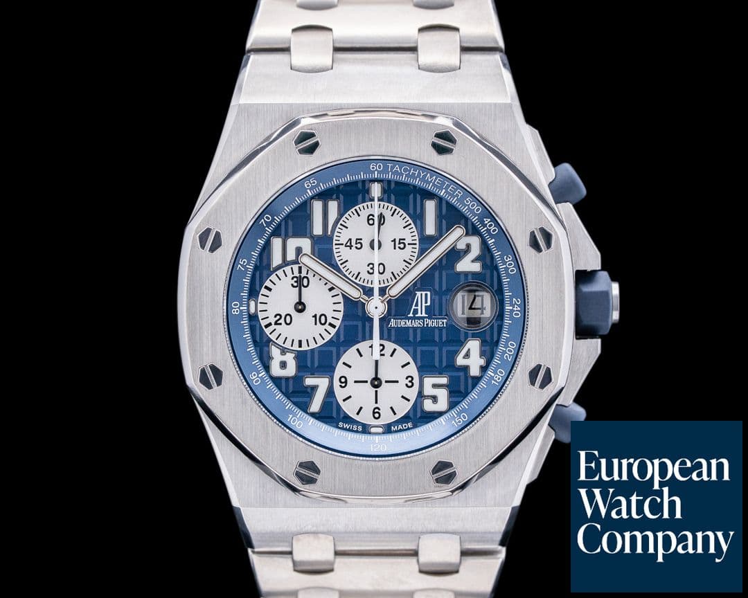 Image of Audemars Piguet Royal Oak Offshore Chrono Blue Dial Titanium