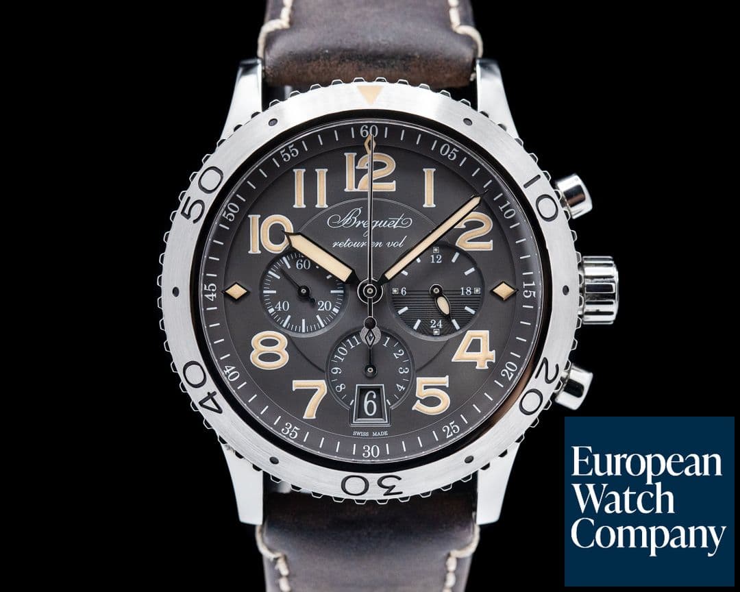 Image of Breguet Type XXI Flyback SS Grey Dial 