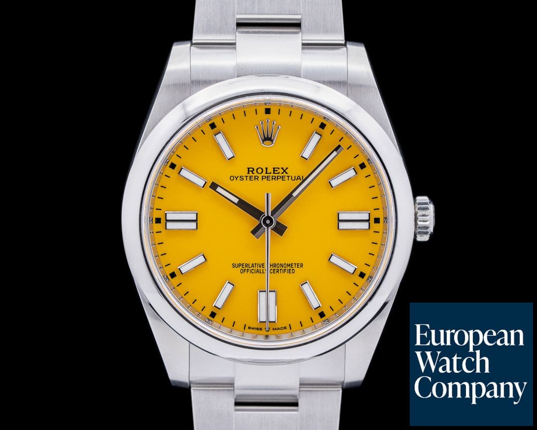 Image of Rolex Oyster Perpetual 124300 41mm SS / Yellow Dial 