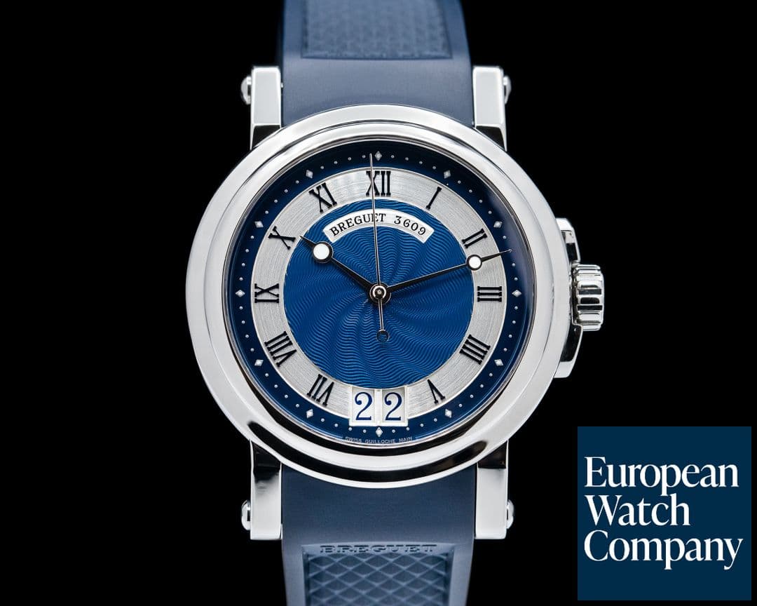 Image of Breguet Marine Big Date Blue Dial SS / Rubber
