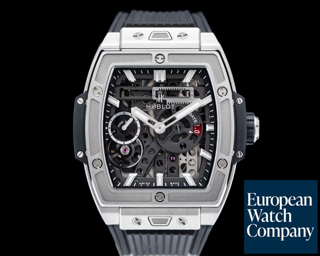 Image of Hublot Spirit of Big Bang MECA-10 Titanium Skeleton Dial / Deployant