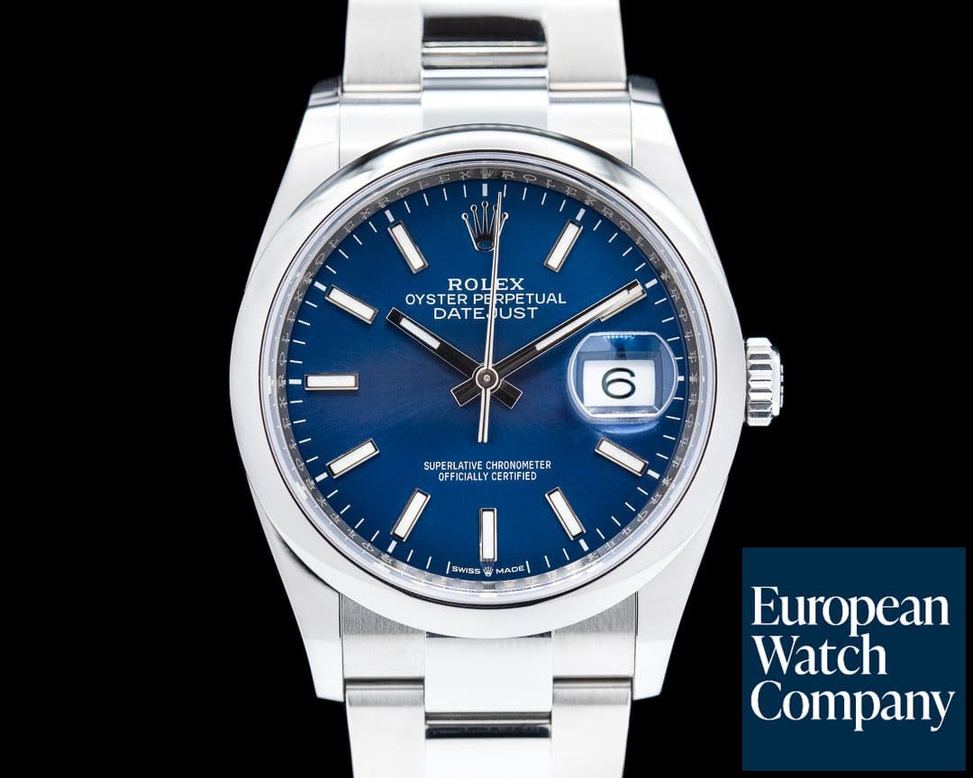 Image of Rolex Datejust 126200 Blue Stick Dial / Oyster Bracelet 2021