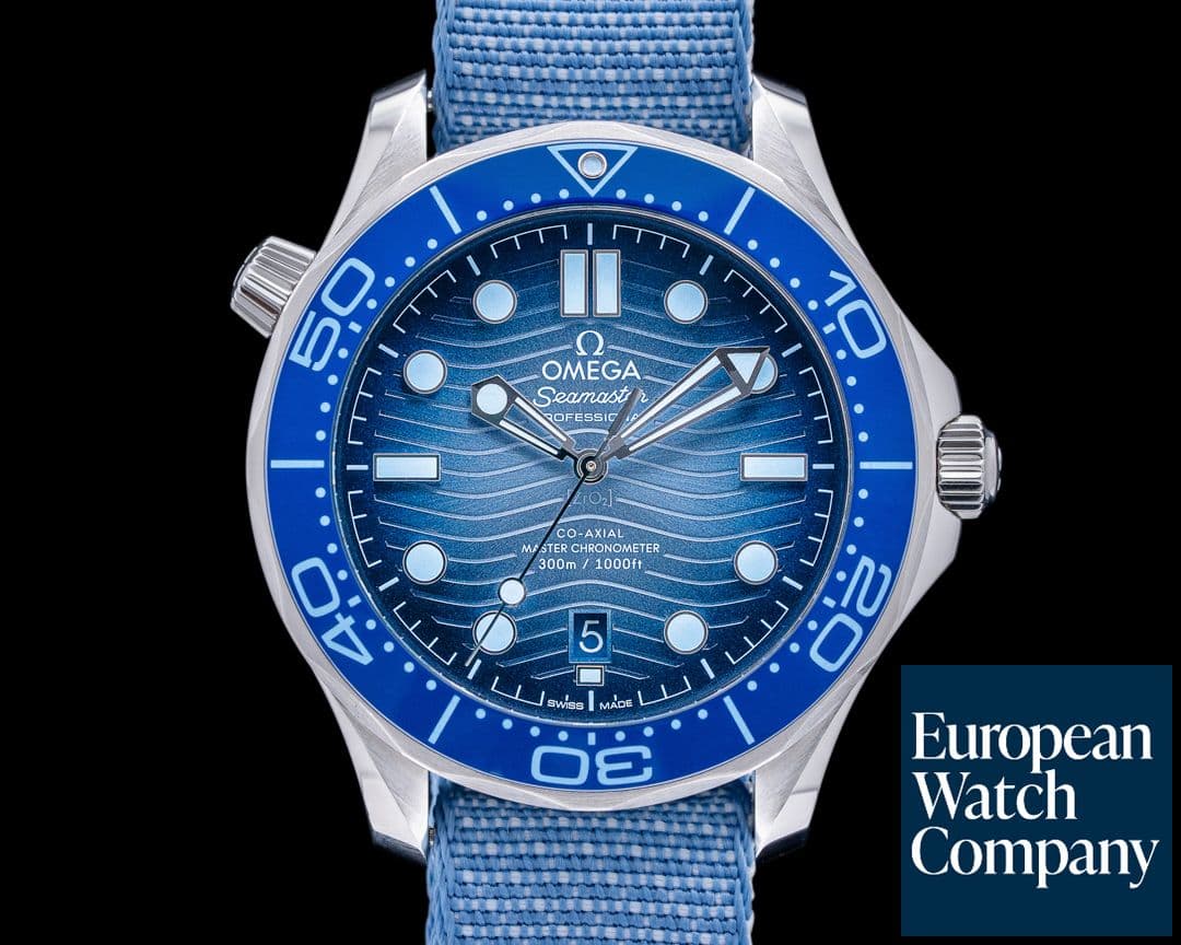 Image of Omega Seamaster Diver 300M 75th Anniversary "Summer Blue" 42MM UNWORN