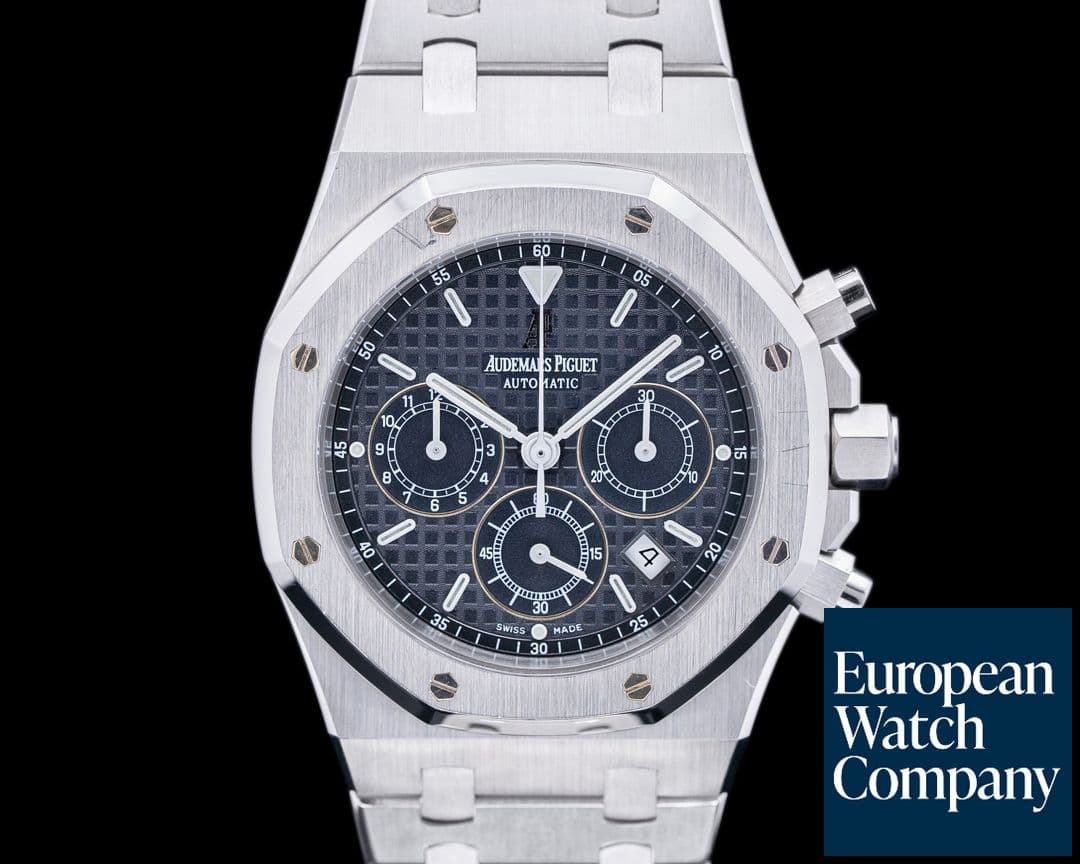 Image of Audemars Piguet Royal Oak Chronograph Blue Dial SS "Kasparov"