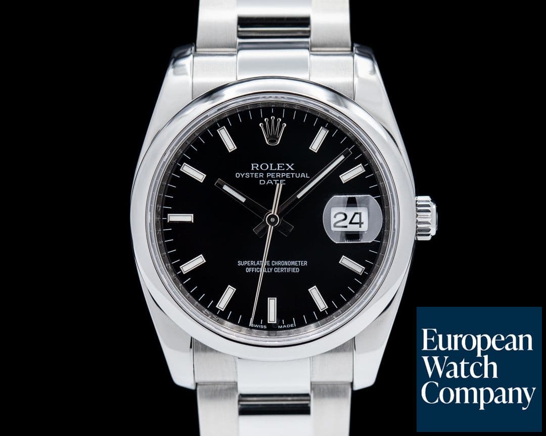 Image of Rolex Oyster Perpetual Date Black Dial SS