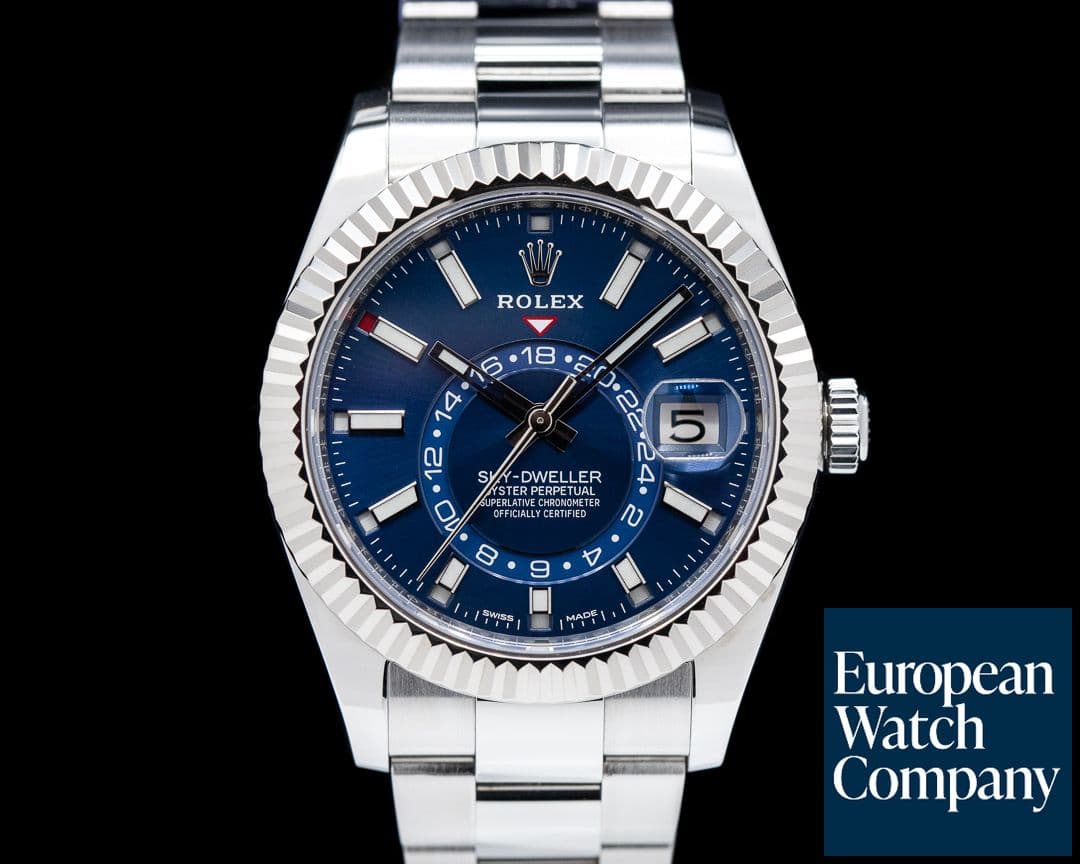 Image of Rolex Sky Dweller 326934 Steel Blue SS Oyster Bracelet 