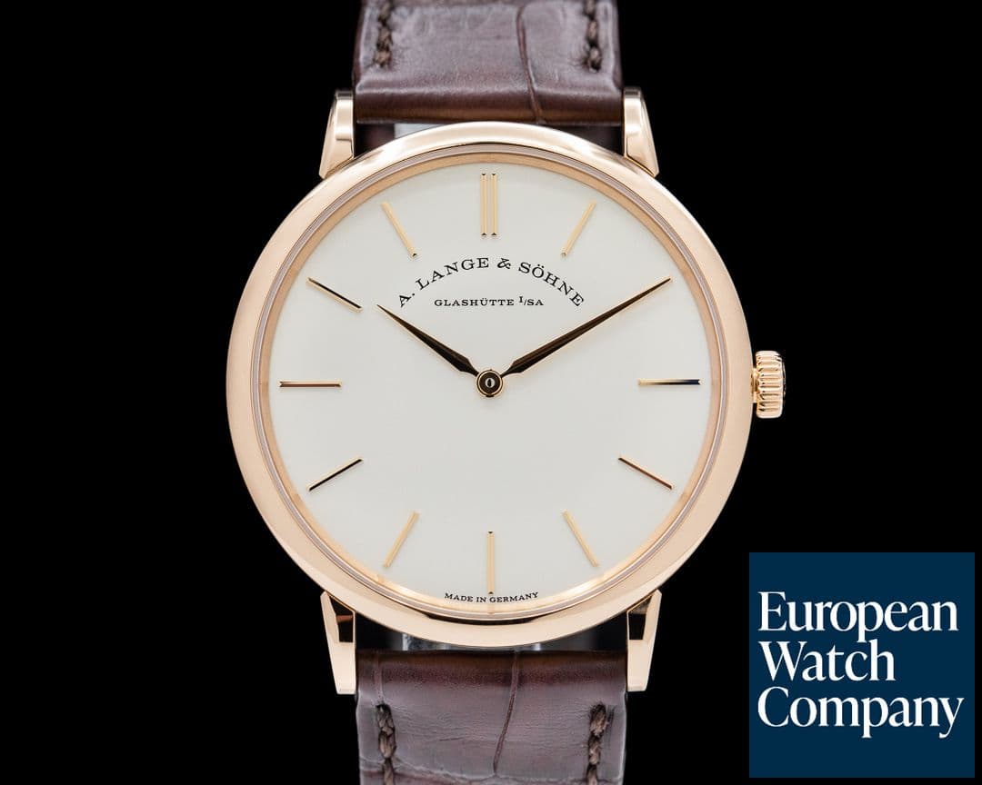 Image of A. Lange and Sohne Saxonia Thin 37mm Manual Wind 18K Rose Gold