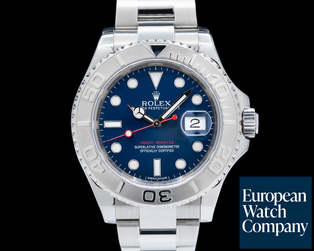 Image of Rolex Yacht Master SS Blue Dial / Platinum Bezel