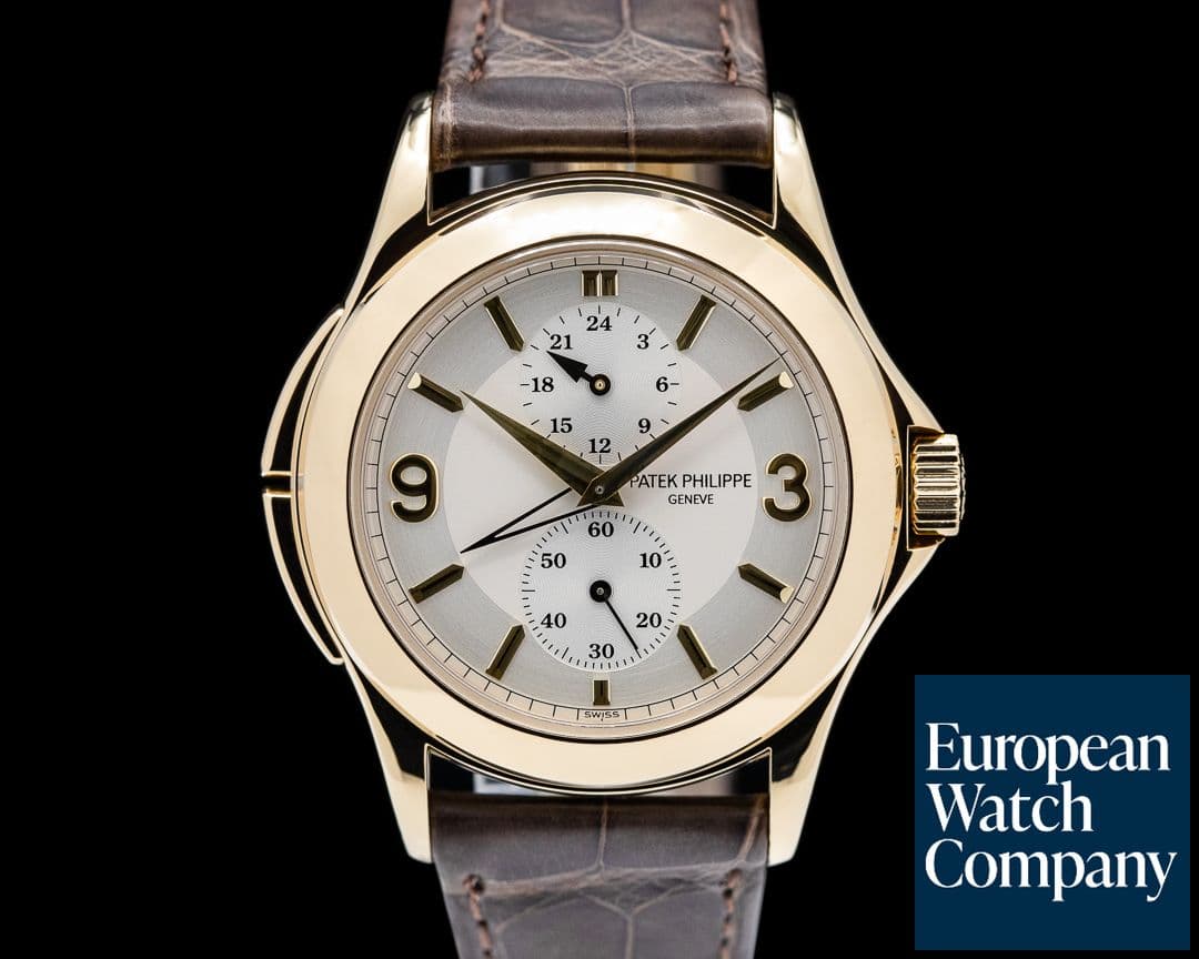 Image of Patek Philippe Travel Time 18K Yellow Gold Manual Wind Deployant