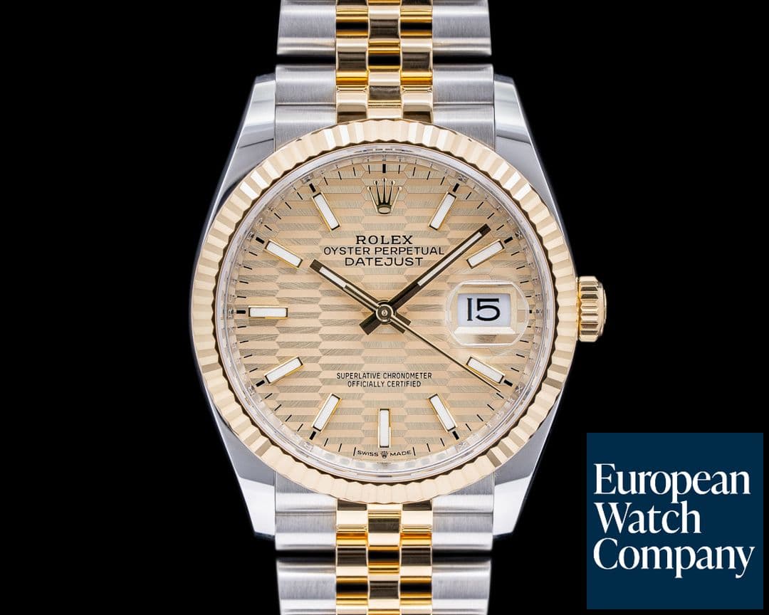 Image of Rolex Datejust 36 Motif Dial / Two-Tone Jubilee UNWORN