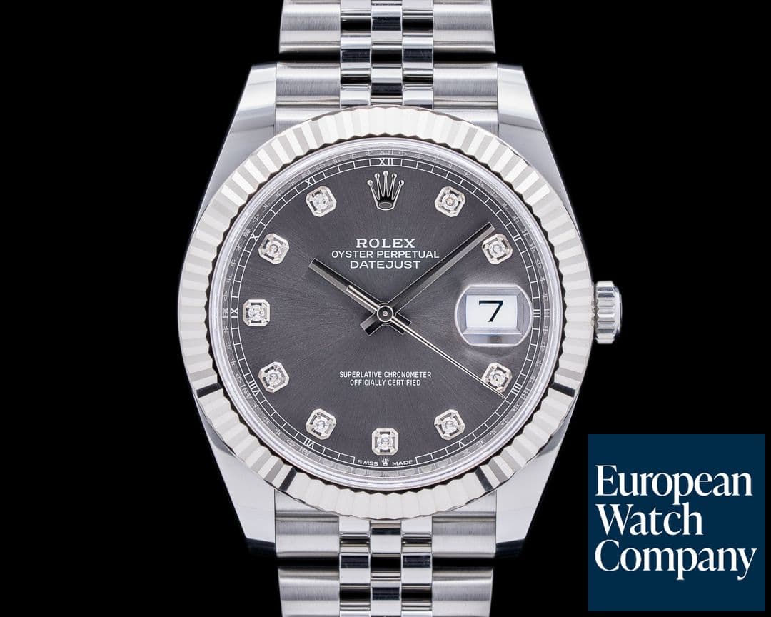 Image of Rolex Datejust 41 Grey Diamond Dial