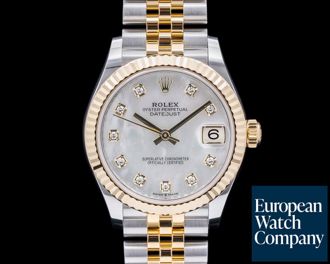 Image of Rolex Datejust 31MM SS Diamond Mother of Pearl Dial 2023 UNWORN