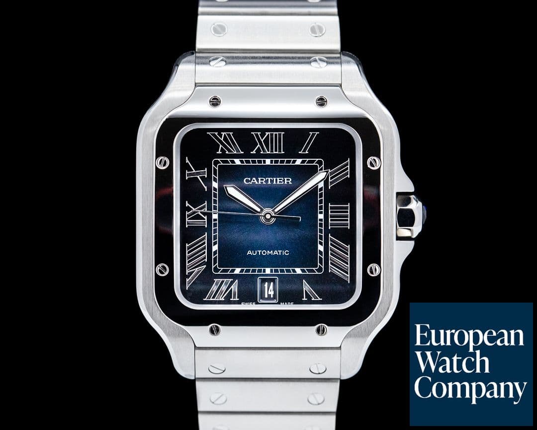Image of Cartier Santos Large SS / SS Blue Dial Automatic 2022