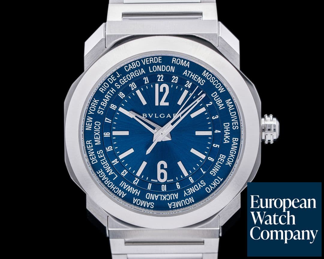 Image of Bulgari Octo Roma Worldtimer Automatic Blue Dial 40MM 2022