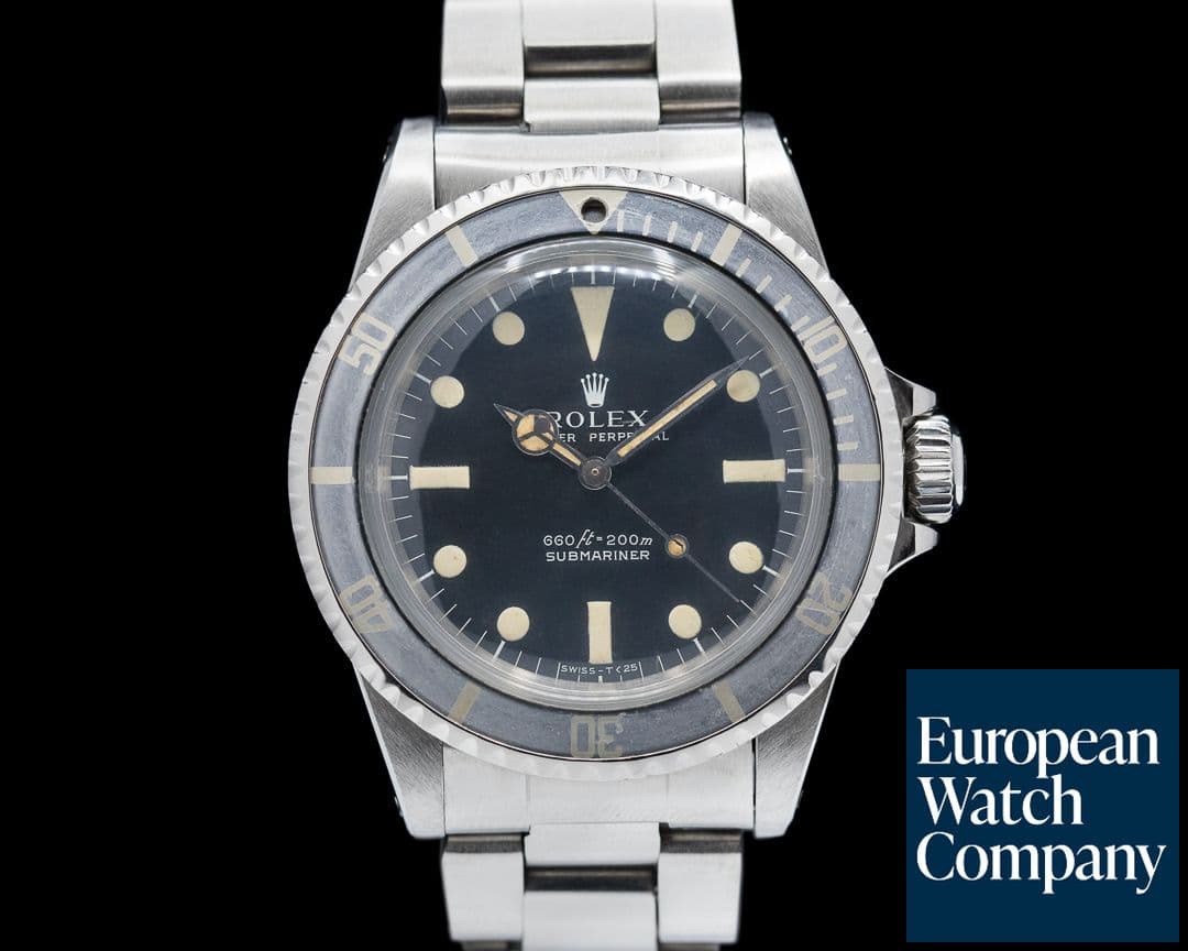Image of Rolex Vintage Serif Matte Dial Submariner 5513 Circa 1978